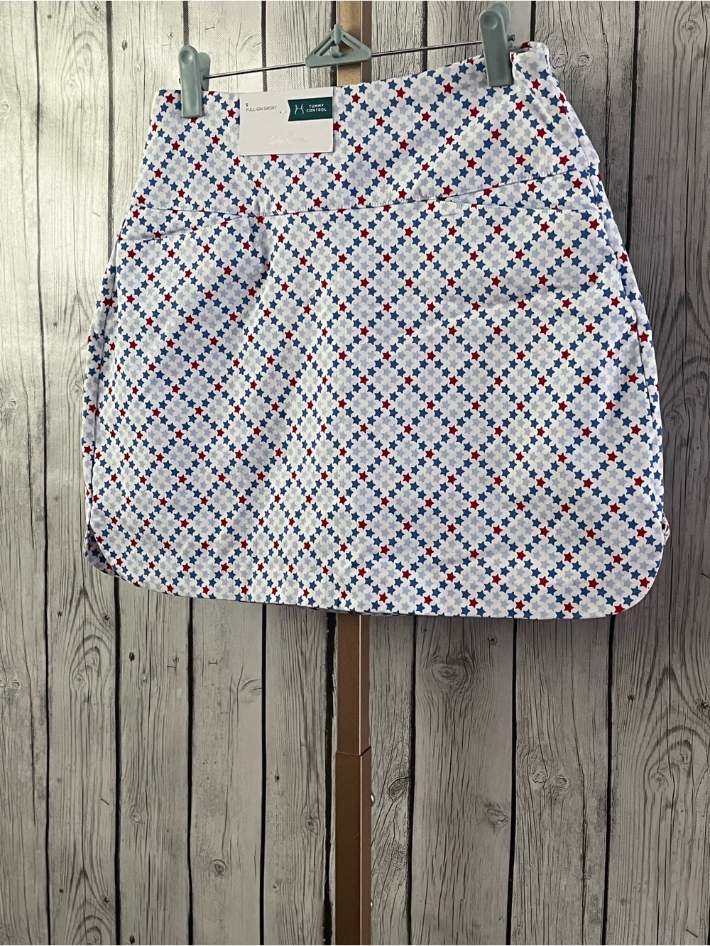NWT Lady Hagen Pull On Tummy Control Stars Golf Skort Sz Small